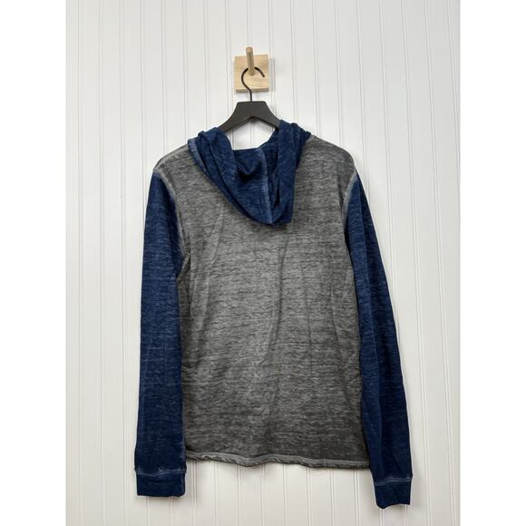 Threads‎ 4 Thought Sustainable Apparel Men Blue Hoodie Size XL Lightweight #174 - Picture 8 of 16